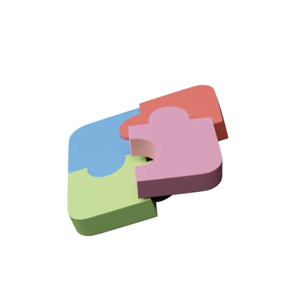 Puzzle 3D icon, view 2