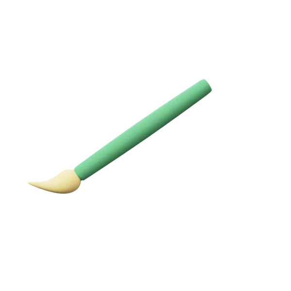 Brush 3D icon, view 2