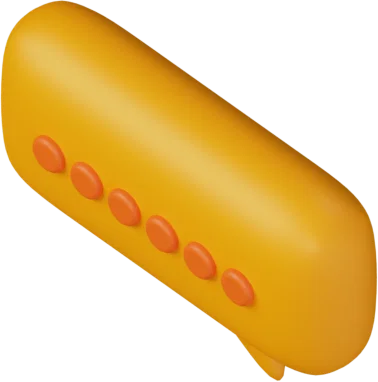 Speech Bubble 20 3D icon, view 5