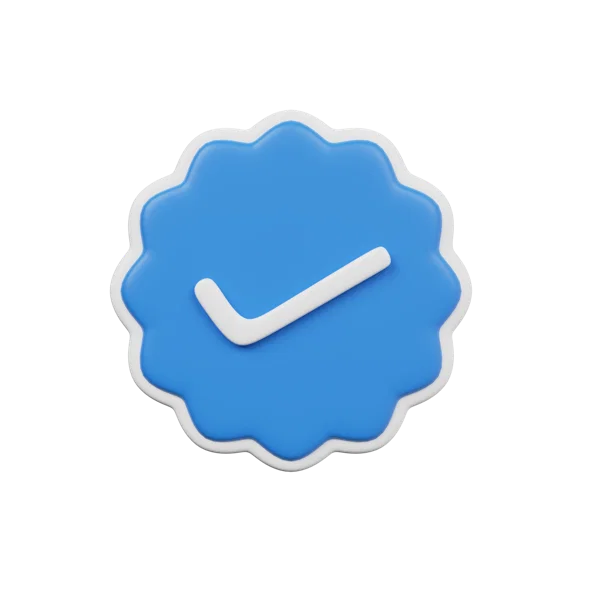 CheckMark 3D icon, view 1