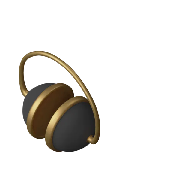 Headphones 3D icon, view 5