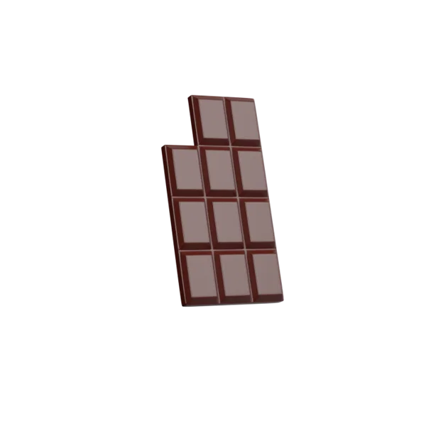 Chocolate Plain 3D icon, view 3