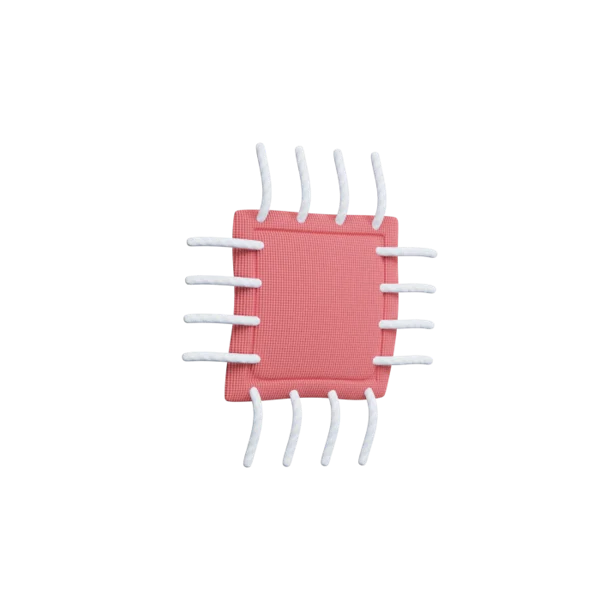 Cloth Patch 3D icon, view 3
