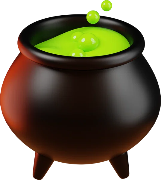 Cauldron 3D icon, view 1