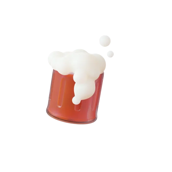 Beer 3D icon, view 2
