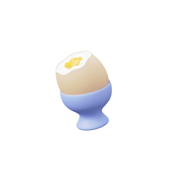 Egg in the Cracker 3D icon, view 2