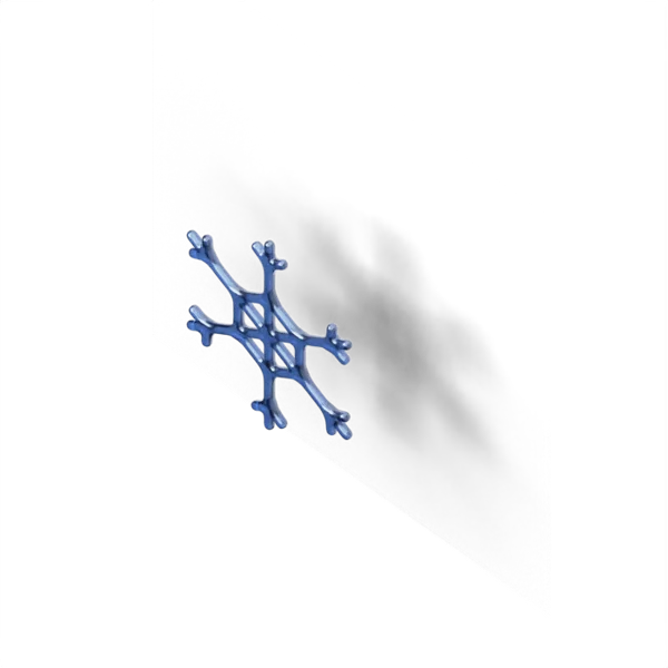 Snow flake 3D icon, view 5