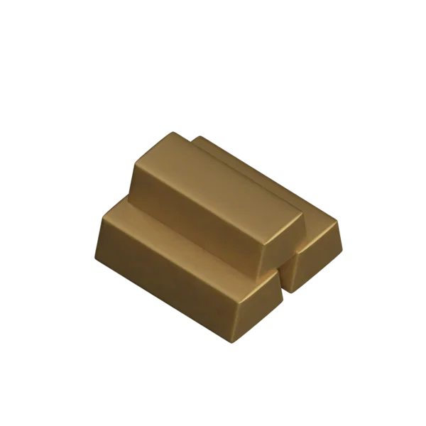 Golden Bricks 3D icon, view 4