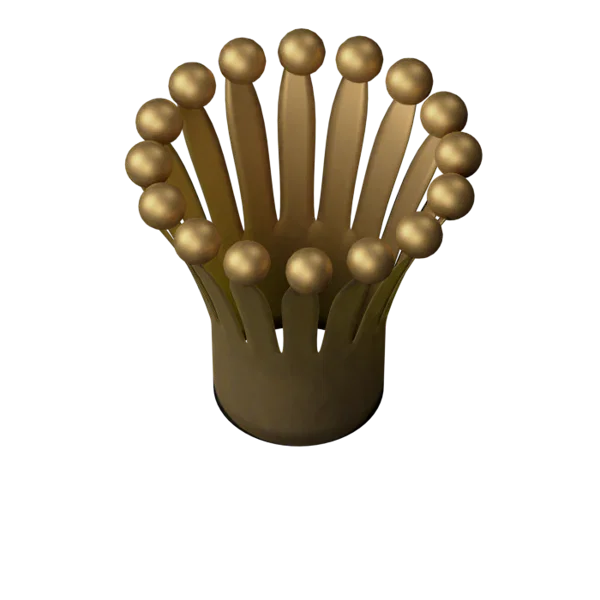 Crown 3D icon, view 5