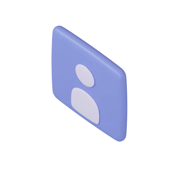 Profile Picture 3D icon, view 5
