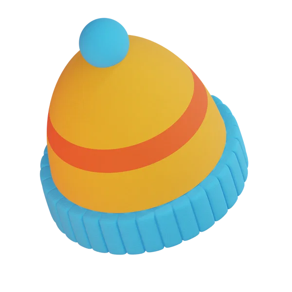 Hat 3D icon, view 4