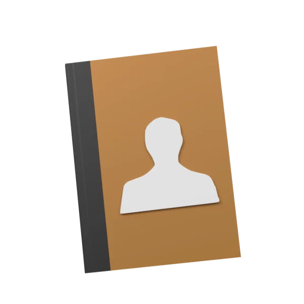 Adress Book 3D icon, view 1