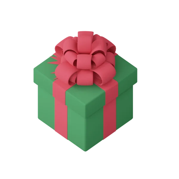 Gift 2 3D icon, view 5