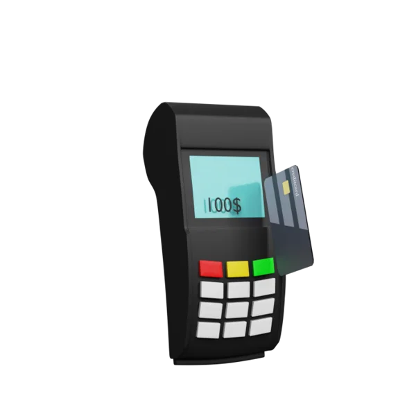 Credit Card Reader 3D icon, view 4