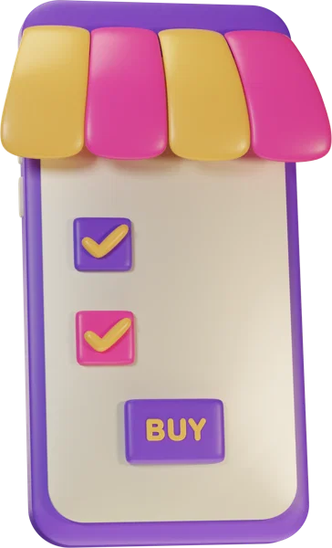 Telephone 3D icon, view 3