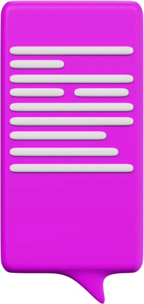 Speech Bubble 10 3D icon, view 1