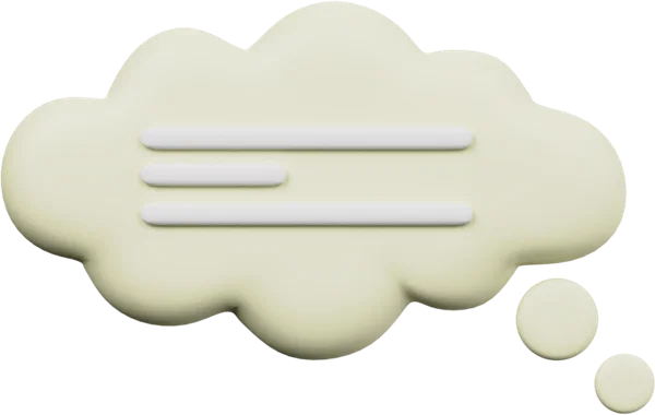 Speech Bubble 41 3D icon, view 1