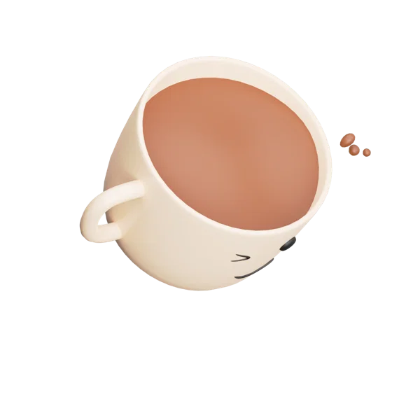 Coffee Cup 2 3D icon, view 4