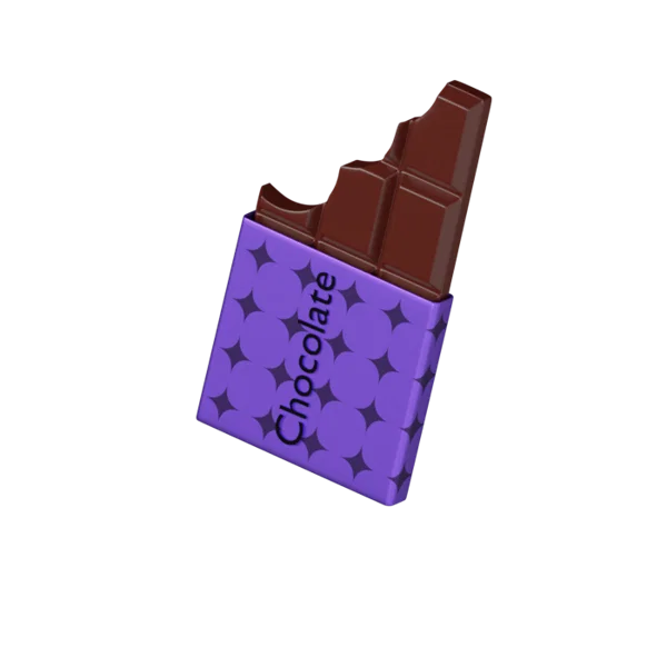 Chocolate Bar 3D icon, view 5