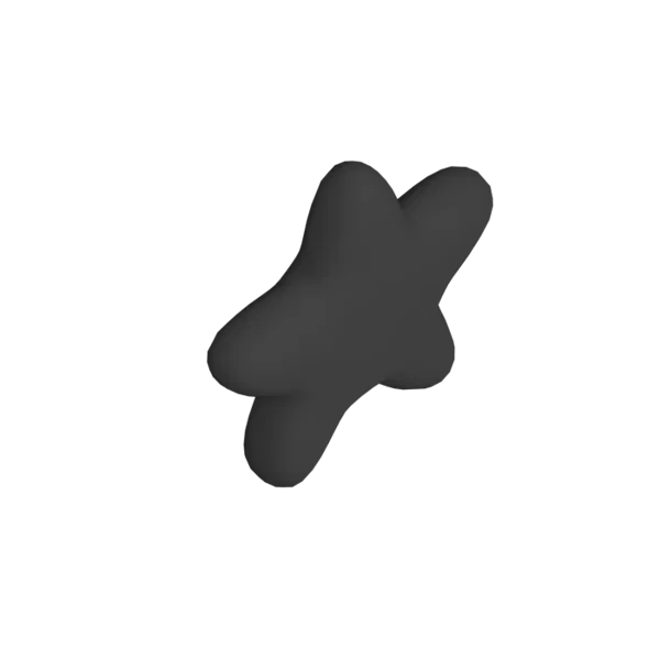 Star 3D icon, view 4