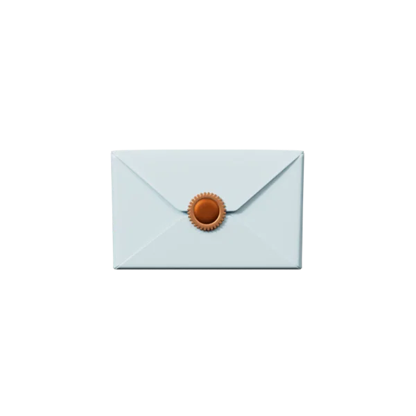 Message 3D icon, view 1