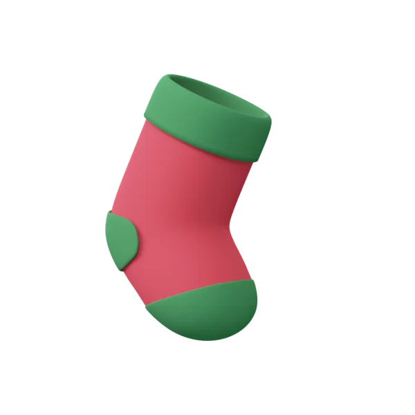 Sock 3D icon, view 2