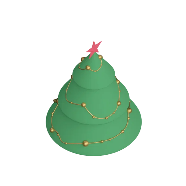 Tree 2 3D icon, view 4