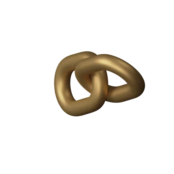 Chain 3D icon, view 5