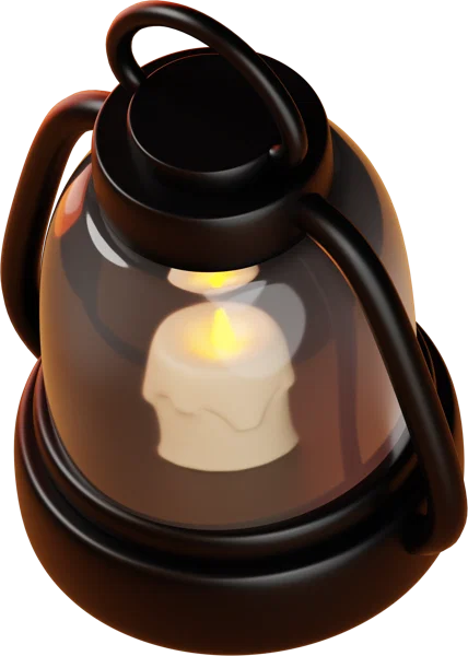 Lamp 3D icon, view 5