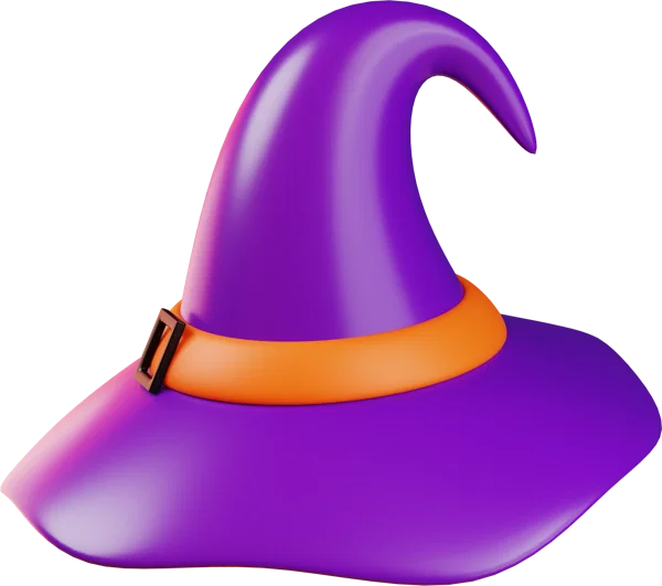 Witch Hat 3D icon, view 2