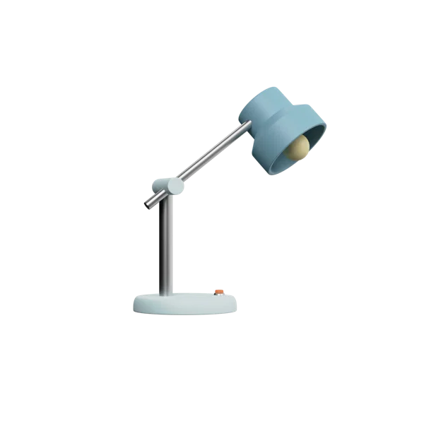 Lamp 3D icon, view 3
