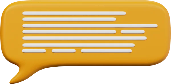 Speech Bubble 48 3D icon, view 1