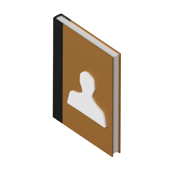 Adress Book 3D icon, view 5