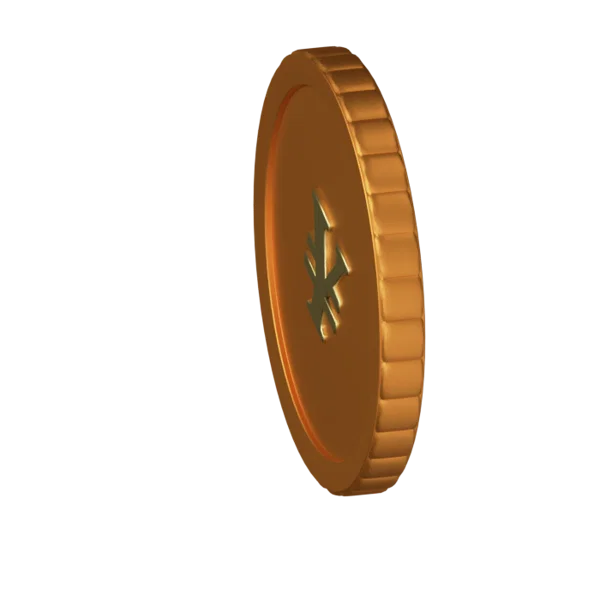 Currencies - Yen 3D icon, view 5