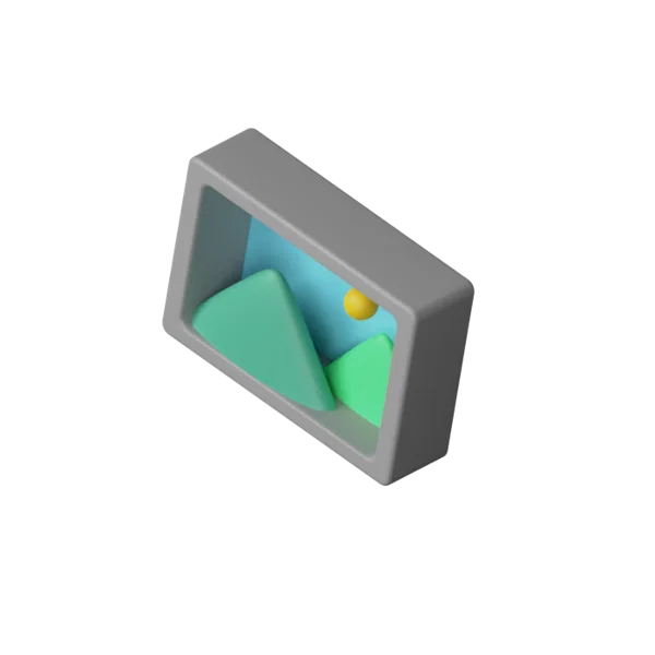 Picture 3D icon, view 5