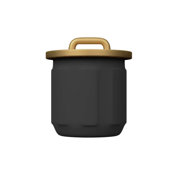 Bin 3D icon, view 1