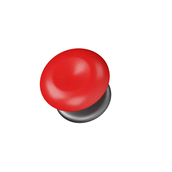Button 3D icon, view 5