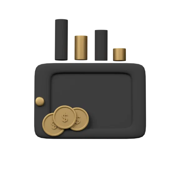 Mobil Coins 3D icon, view 1