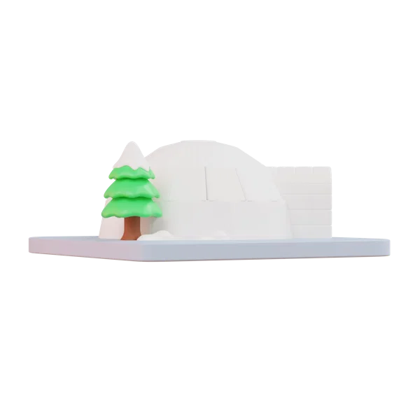 Snow Home 3D icon, view 3