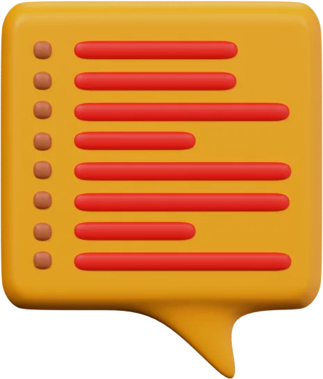 Speech Bubble 11 3D icon, view 1