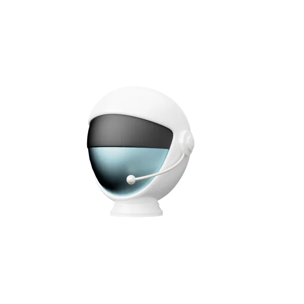 Space Helmet 2 3D icon, view 2
