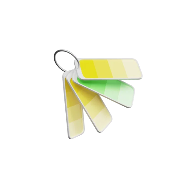 Color Palette 3D icon, view 3