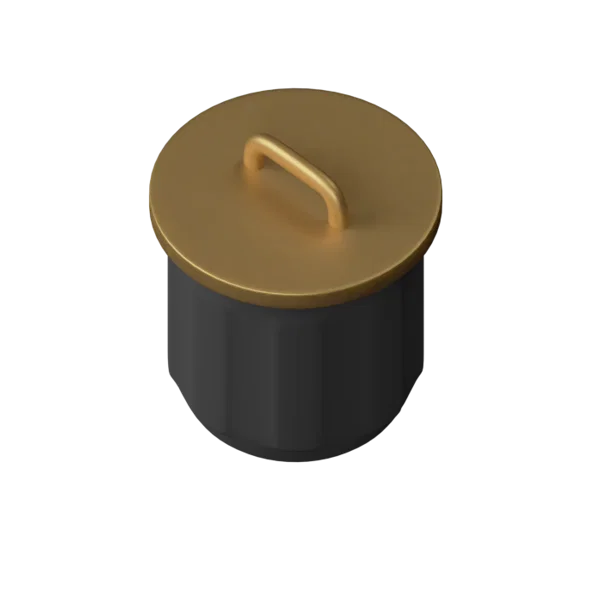 Bin 3D icon, view 5