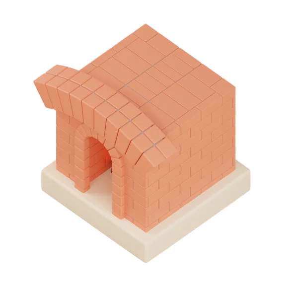 Fireplace 3D icon, view 5