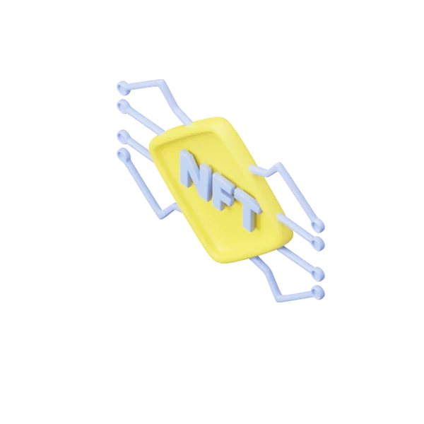 NFT 3D icon, view 5