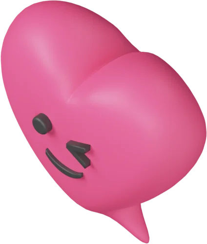 Speech Bubble 5 3D icon, view 5