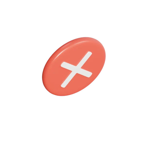 Cross 3D icon, view 4