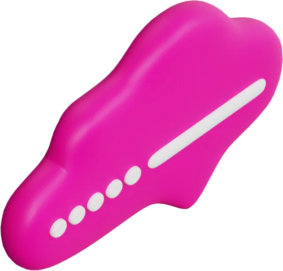 Speech Bubble 38 3D icon, view 4