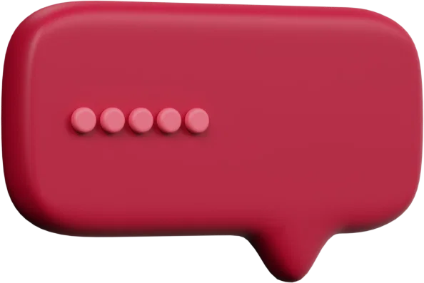 Speech Bubble 26 3D icon, view 3