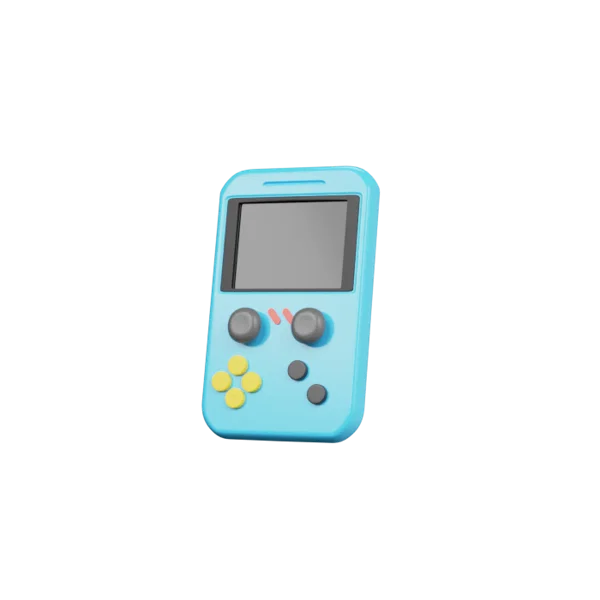 Gameboy 3D icon, view 1